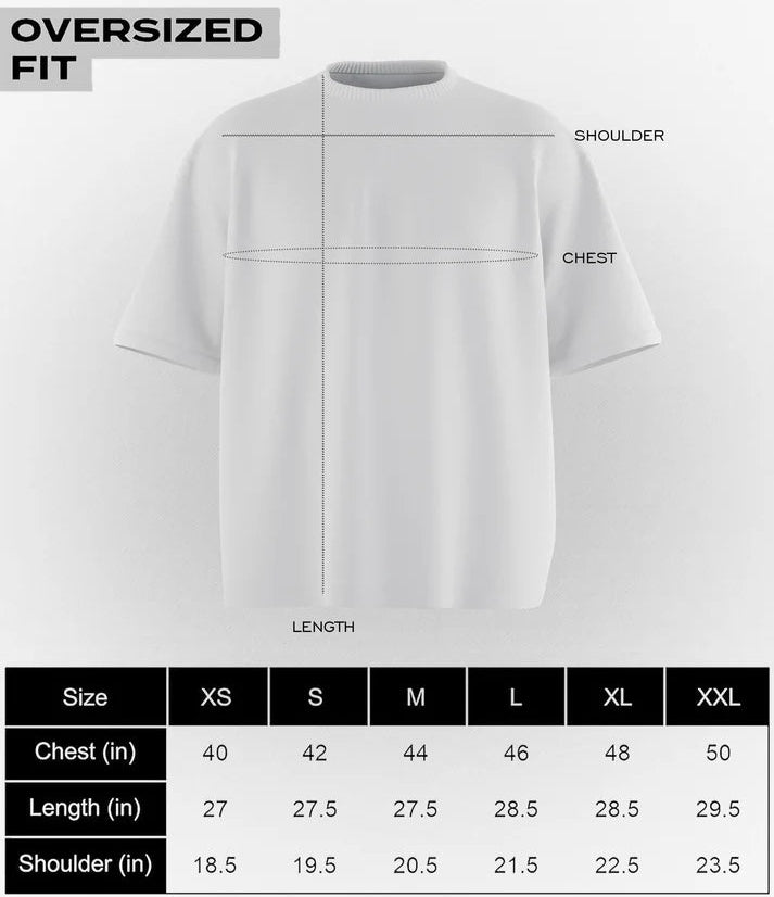 "CROSSED" OVERSIZED TEE (BLACK)