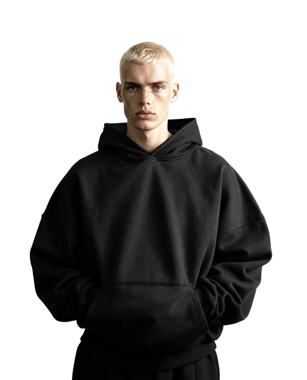 Solid Black Hoodie