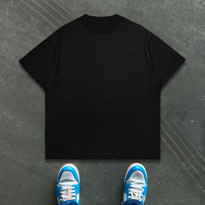 SOLID "BLACK" OVERSIZED TEE