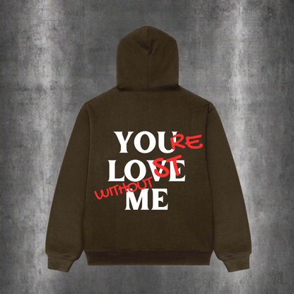 YOU LOVE ME Oversized hoodie