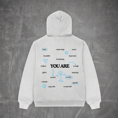 YOU ARE ENOUGH oversized hoodie