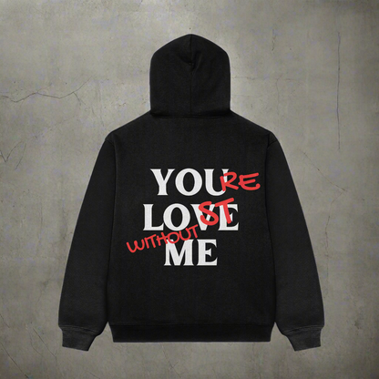 YOU LOVE ME Oversized hoodie