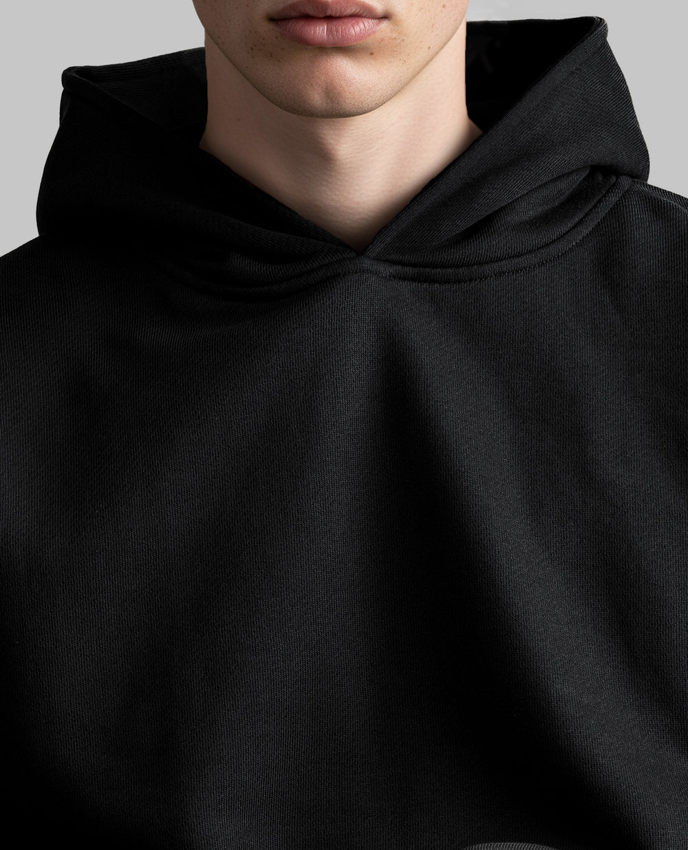 Solid Black Hoodie